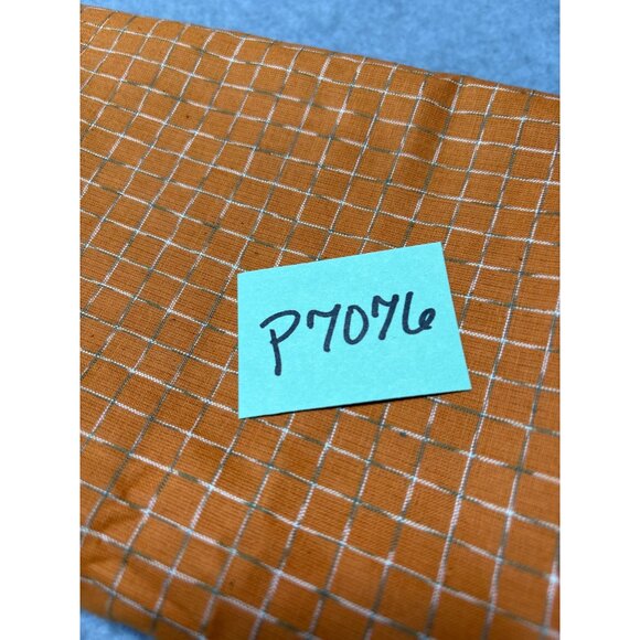 Vintage-Inspired Orange Plaid Fabric 30" x 46" for Crafting or Sewing Projects - Picture 7 of 7